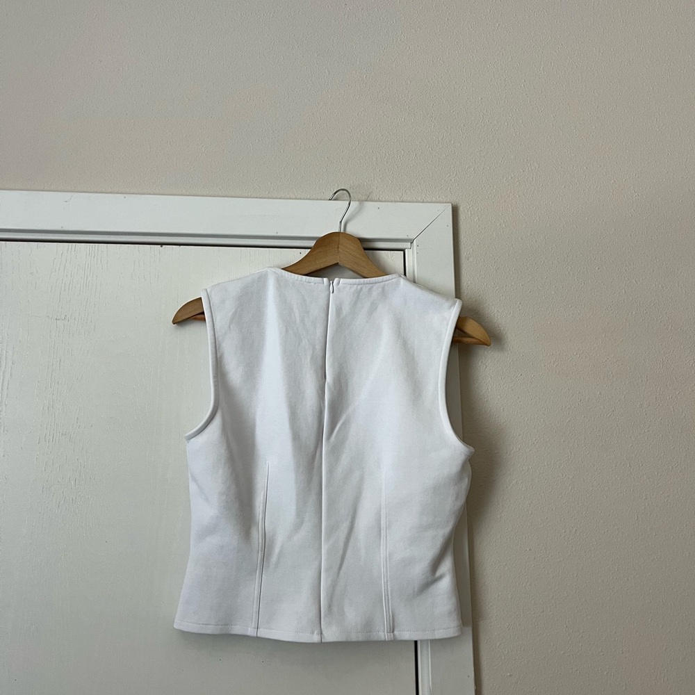Zara White Top Size Medium - Picture 2 of 4